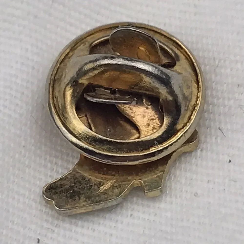 Vintage Cowboy Boots Gold Tone Pin Brooch Country Western Spurs Small Rustic